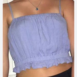 Hollister Light Blue Crop Top